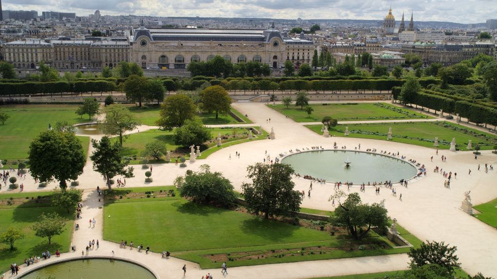 Jardim das Tulherias, em Paris