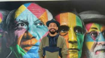 Hoje, o artista se considera um muralista, mas já passou pela pichação e pelo grafite; saiba a diferença 