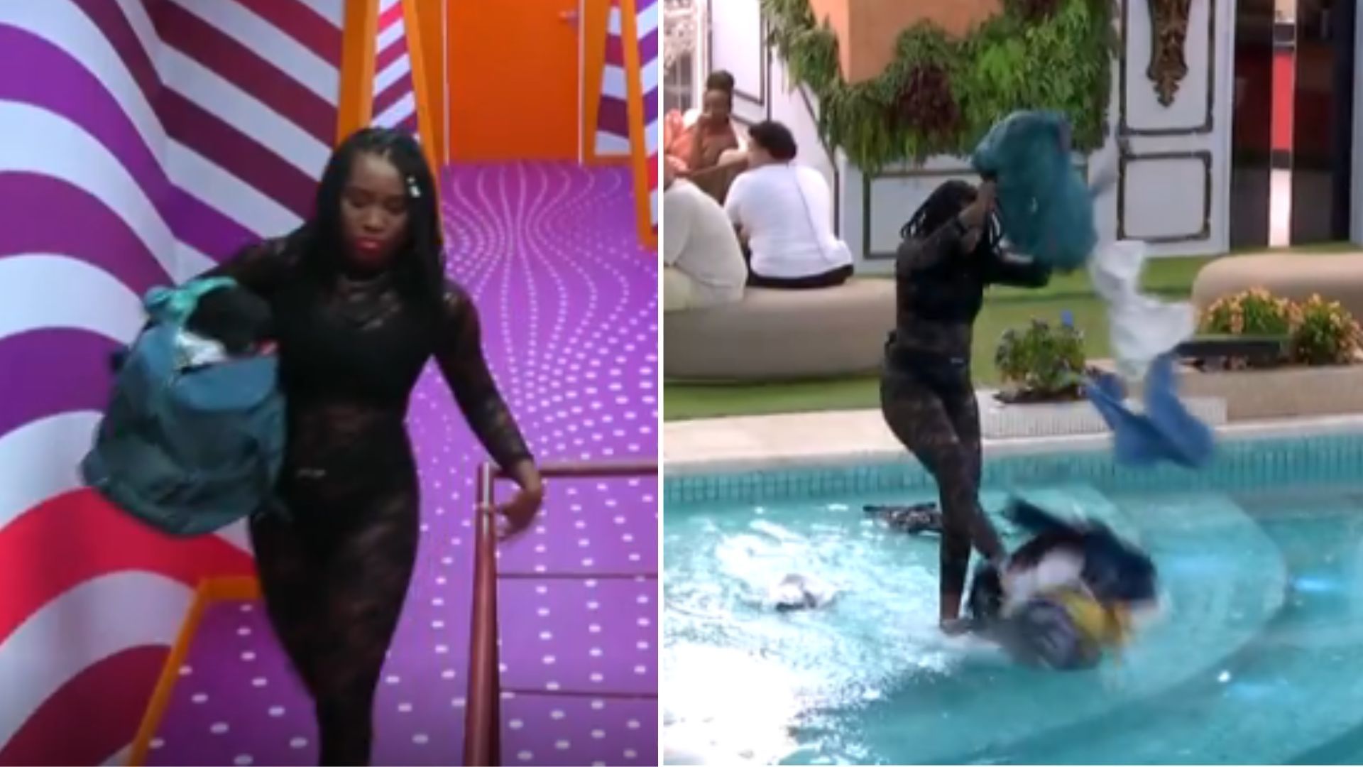 Bbb24 Leidy Elin Joga Roupas De Davi Na Piscina Após Discussão No