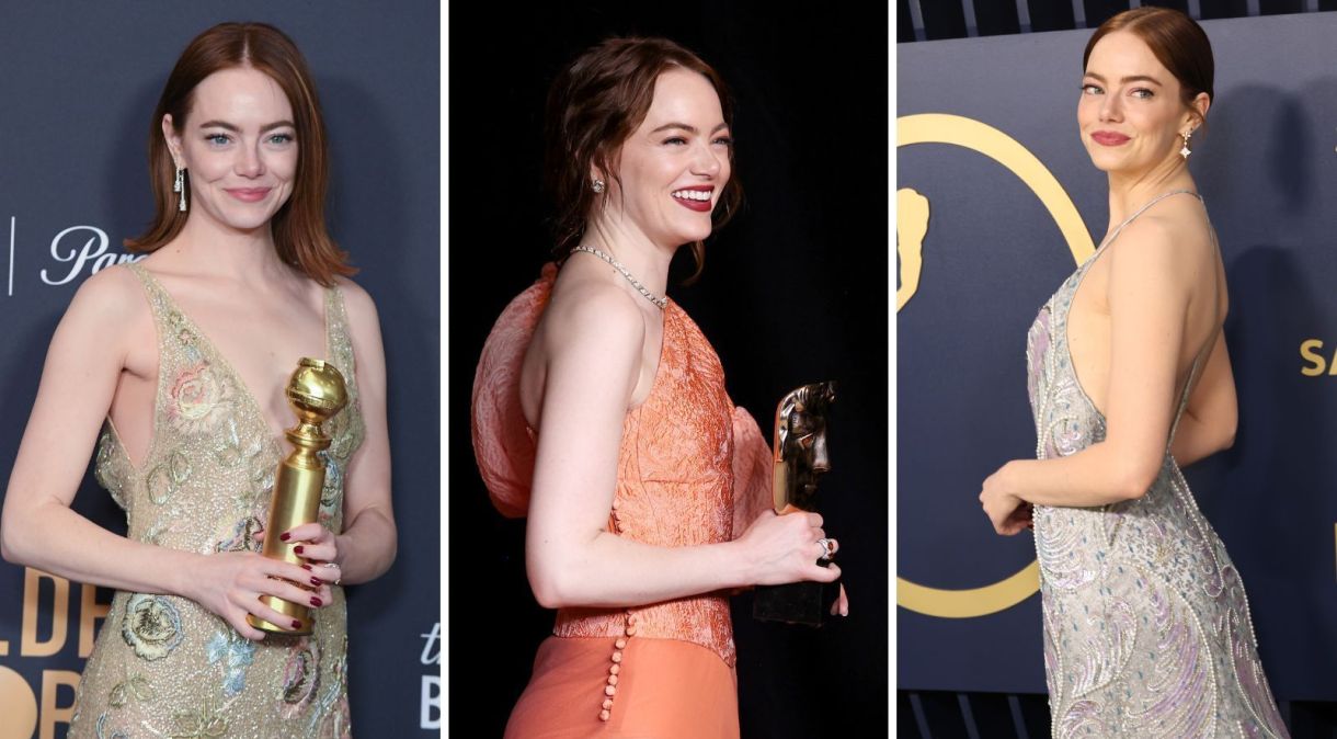 Relembre looks de Emma Stone em premiações