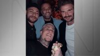 Em Miami, MC Daniel faz selfie com Neymar e David Beckham