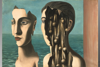 "O Duplo Segredo", de René Magrittem, pitnado em 1927
