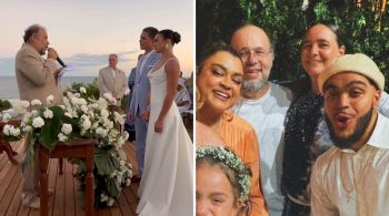 No último sábado (17), o ator celebrou o casamento de Romulo com Mari Saad na Bahia; entenda 