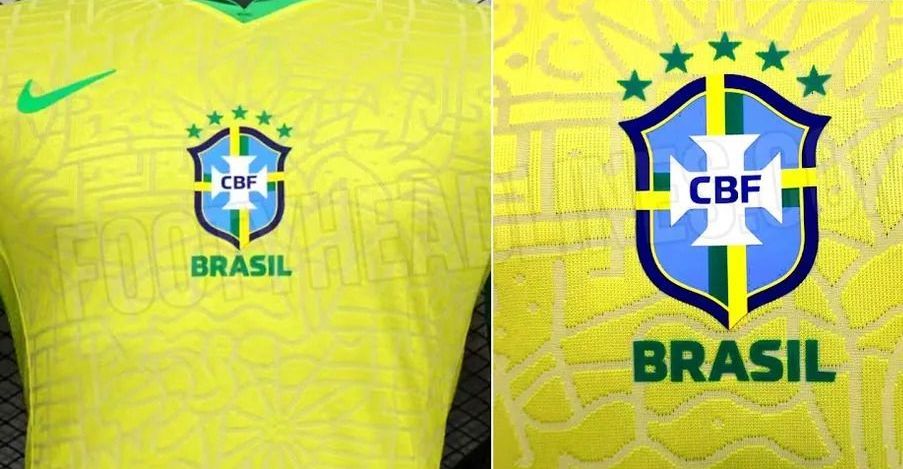 Nova camisa da seleção brasileira que será utilizada nos amistosos contra Inglaterra e Espanha