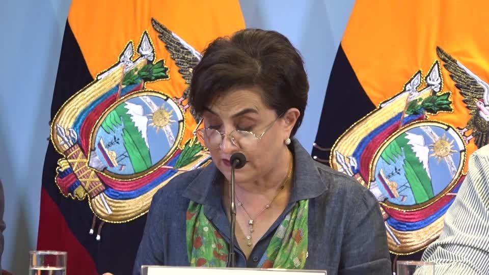 Ministra de Relações Exteriores do Equador, Gabriela Sommerfeld