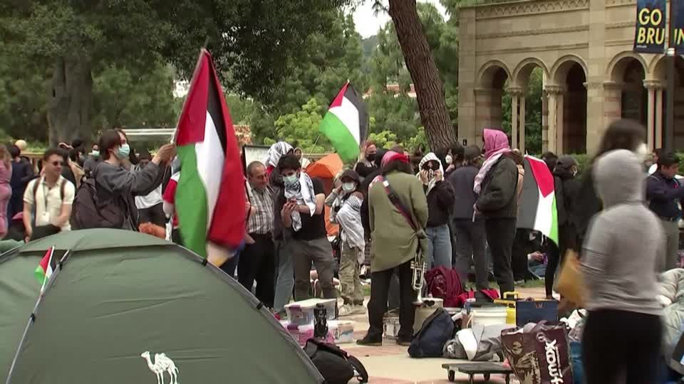 Protestos pró-Palestina na UCLA