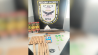 Durante operação em final do Campeonato Mineiro, PM apreende drogas e armas brancas