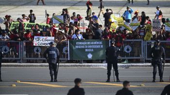 Manifestantes estão no Acampamento Terra Livre, que acontece anualmente na capital federal