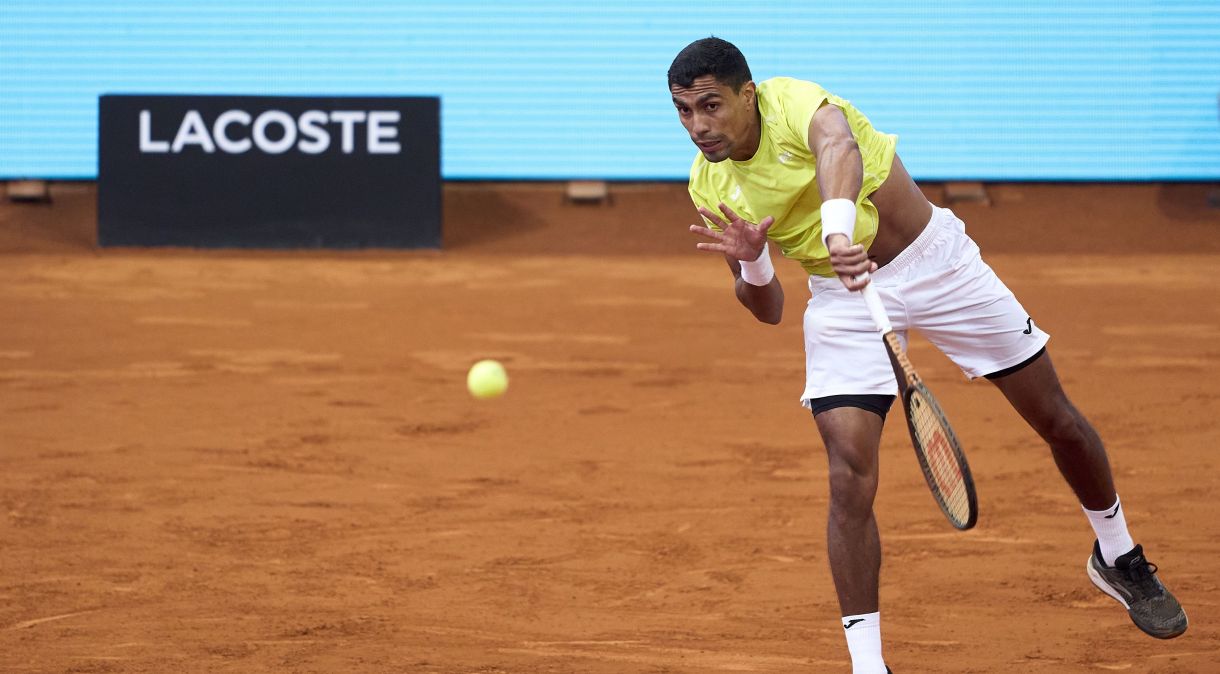 Thiago Monteiro foi eliminado na terceira rodada do Madrid Open