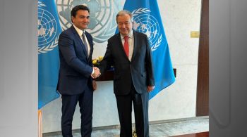 Ministro do Turismo, Celso Sabino, participou de reunião com secretário-geral da ONU, António Guterres