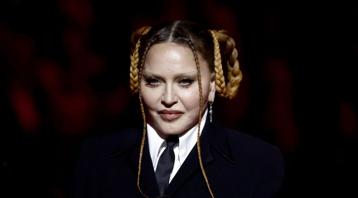 Madonna no 65º Grammy Awards, em fevereiro de 2023