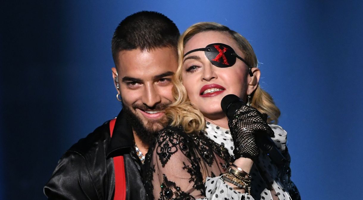Maluma e Madonna se apresentando no Billboard Music Awards 2019