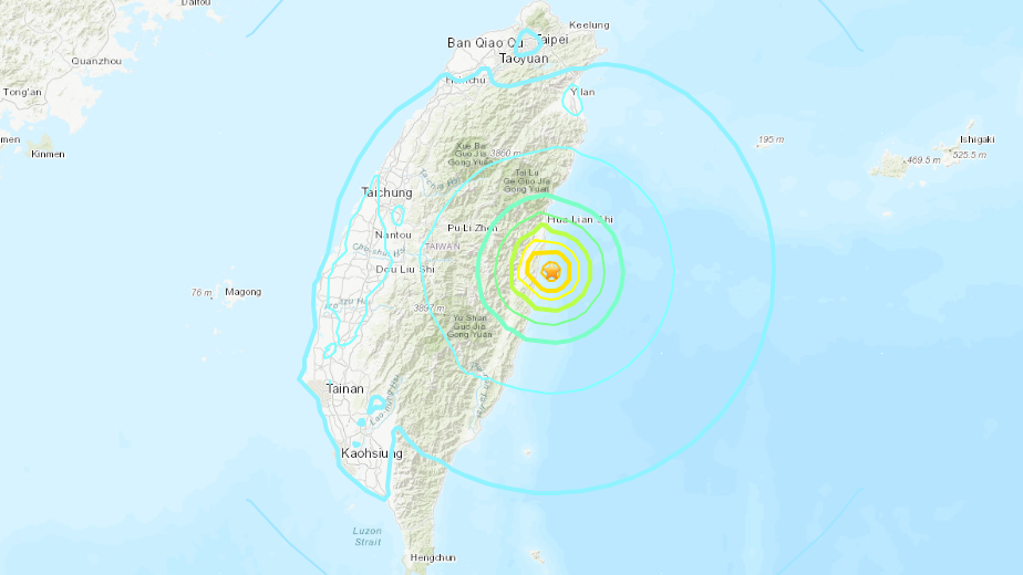 Impacto terremoto de magnitude 6,1 em Taiwan