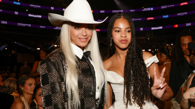 Beyoncé e Blue Ivy no Grammy 2024