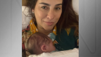 Após deixar a maternidade, Fernanda Paes Leme posta selfie com sua filha