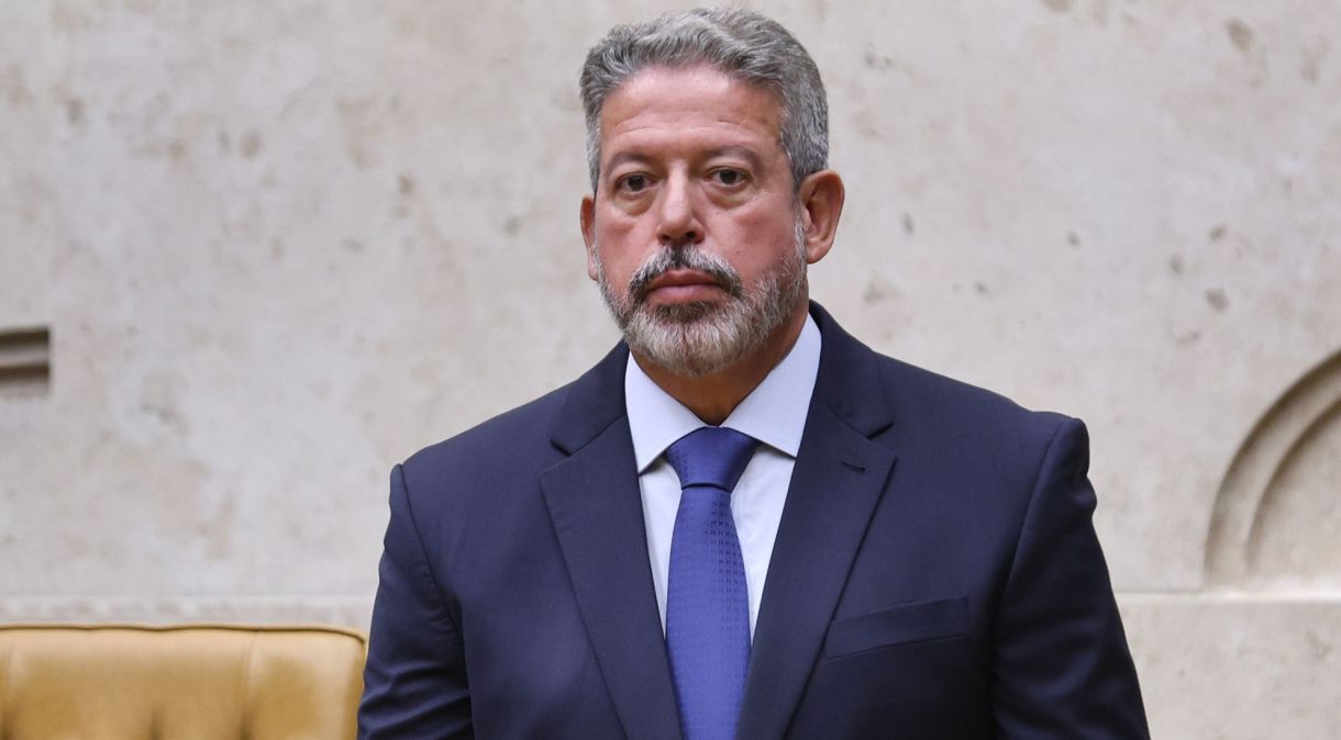 Presidente da Câmara dos Deputados, Arthur Lira (PP-AL), na posse de Flávio Dino como ministro do Supremo Tribunal Federal (STF), em 22 de fevereiro de 2024