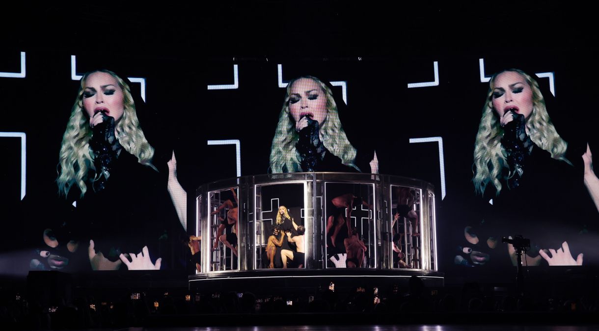 Madonna em show da "Celebration Tour"