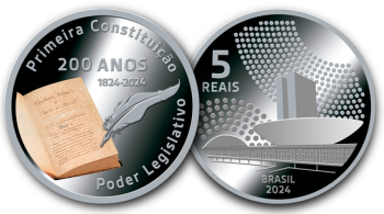 Produzida em prata, moeda terá valor de face de R$ 5, mas será vendida por R$ 440