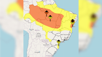 Inmet emitiu alerta de tempestade para boa parte do país 