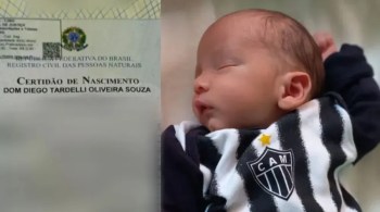 Torcedor do Atlético-MG homenageia ídolos nas certidões de nascimento dos filhos