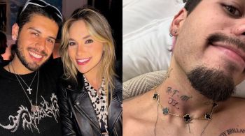 Cantor tatuou iniciais de José Leonardo e completou desenho da família com um menininho