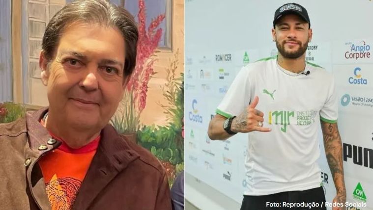 Faustão faz doação de item raro para leilão de Neymar