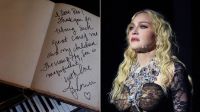 Madonna assina e deixa recado no Livro de Ouro do Copacabana Palace; veja