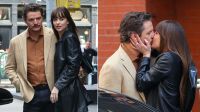 Dakota Johnson e Pedro Pascal são flagrados no set do novo filme de Celine Song