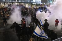 Protesto contra Netanyahu termina em confusão nas ruas de Tel Aviv