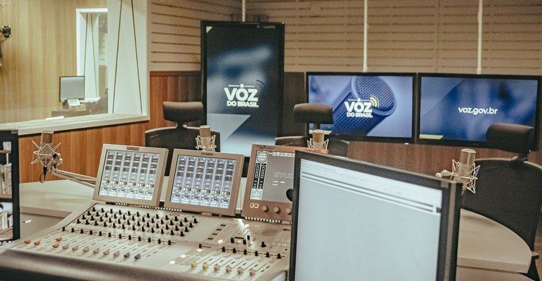 Estúdio onde é gravado o programa Voz do Brasil