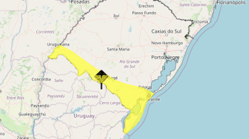 Aviso do Inmet para o Rio Grande do Sul abarca cidades como Pelotas, Rio Grande, Bagé e Uruguaiana