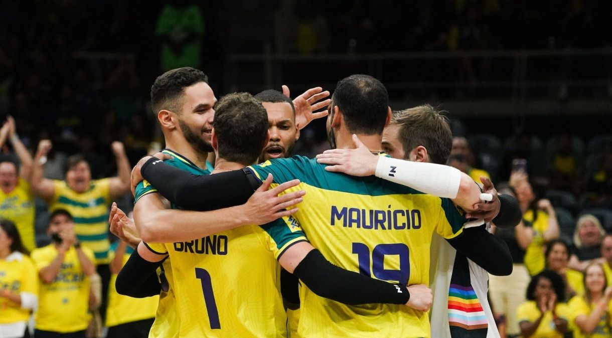 Brasil venceu a Sérvia, no Maracanãzinho, pela Liga das Nações de Vôlei Masculino