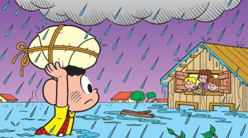 Personagem que odeia água já havia enfrentado a chuva em campanha de 1983