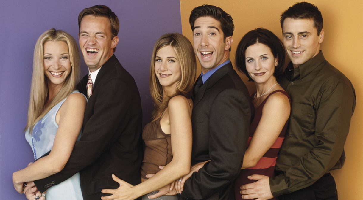 Elenco principal de "Friends" é formado por Lisa Kudrow, Matthew Perry, Jennifer Aniston, David Schwimmer, Courteney Cox e Matt Le Blanc