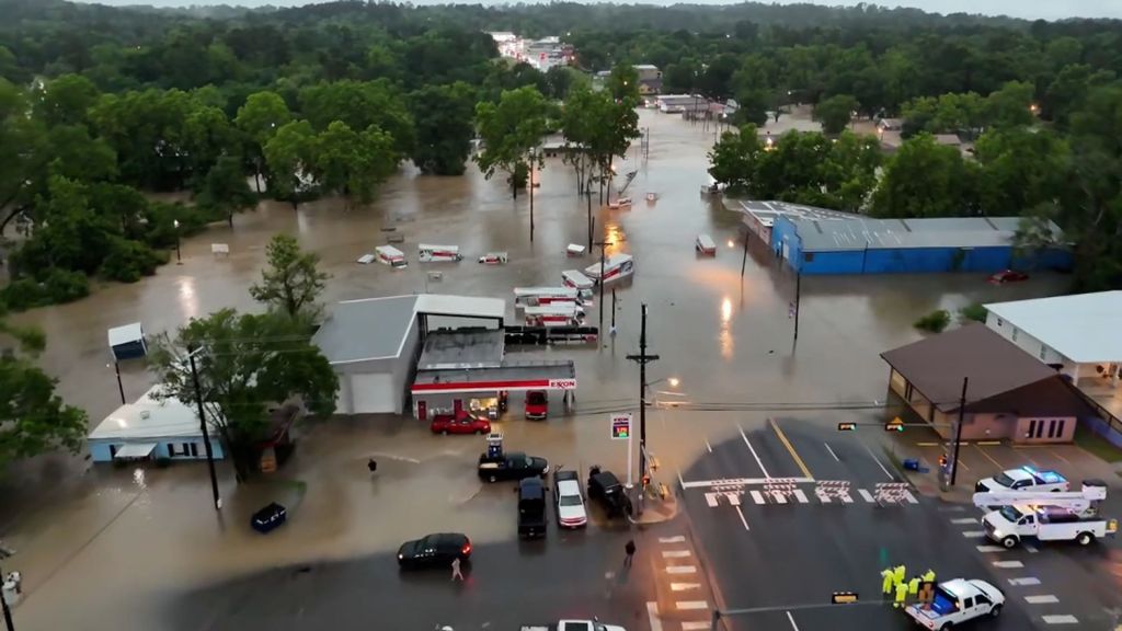 Inundações em Livingston, no Texas