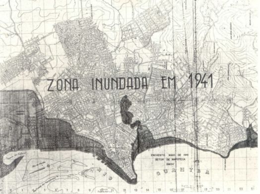 Reportagem de 1941 mostra as áreas atingidas pela enchente de 1941 em Porto Alegre (RS)