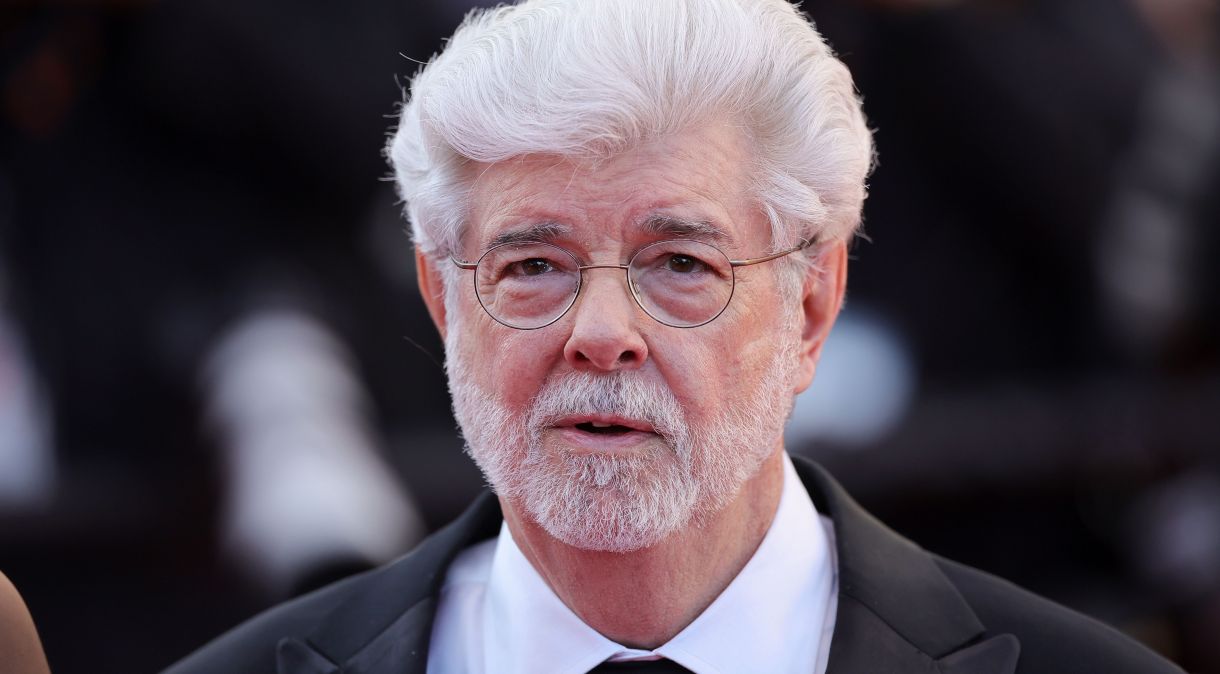 O diretor de cinema norte-americano George Lucas em Cannnes 2024