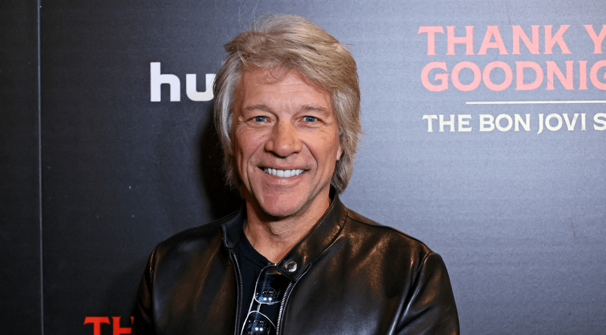 Jon Bon Jovi durante uma exibição especial de “Thank You, Goodnight: A História de Bon Jovi” em Nova York.