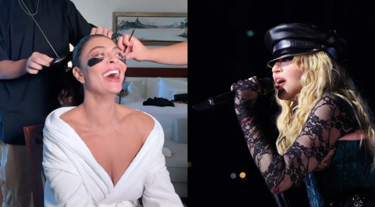 Juliana Paes relembrou de um show antigo de Madonna