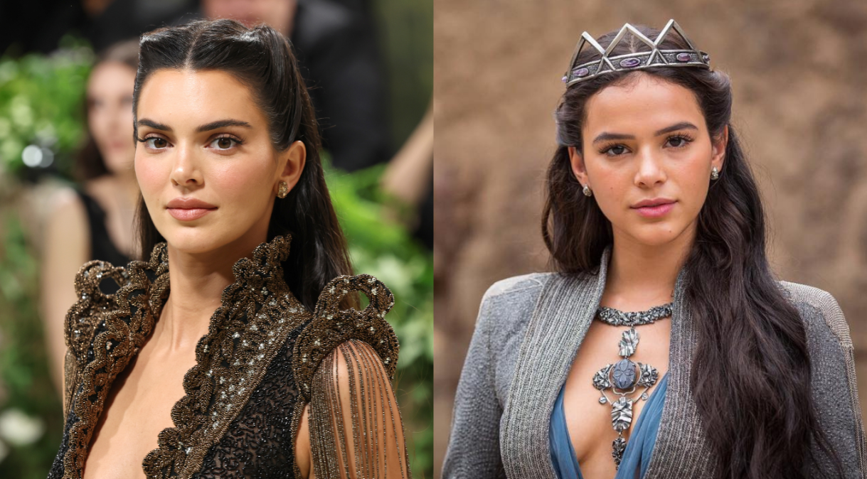 Vestido de Kendall Jenner para o Met Gala foi comparado com os figurinos utilizados por Bruna Marquezine em novela