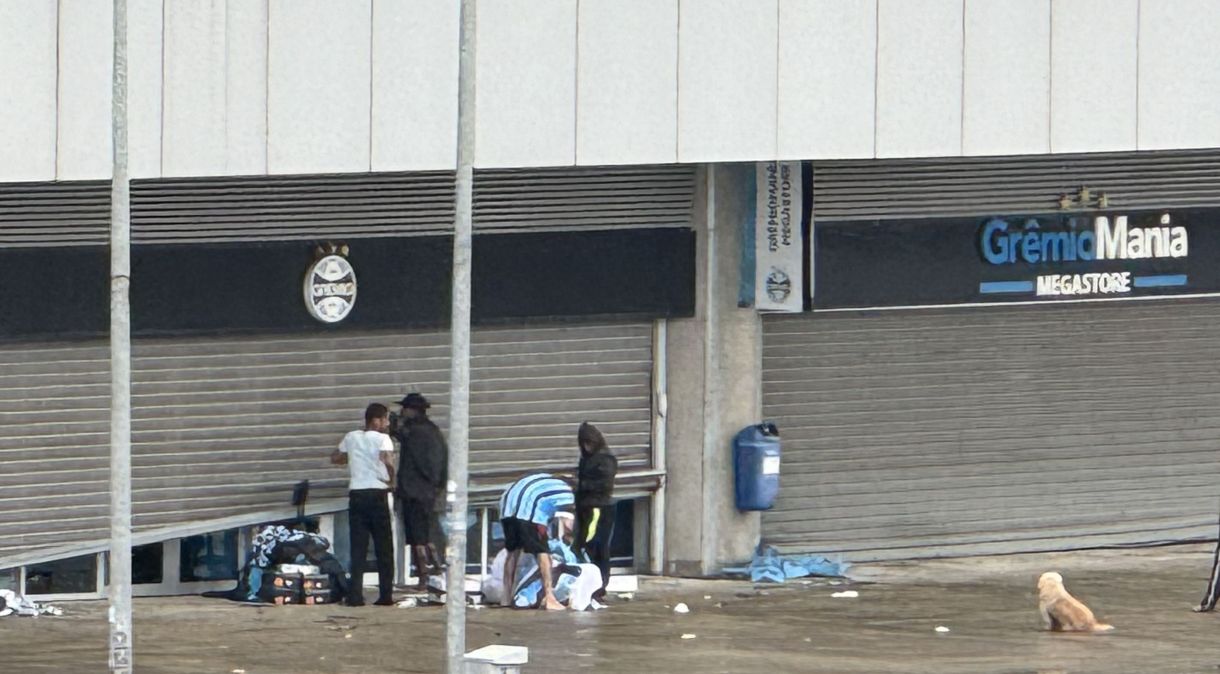 Loja na Arena do Grêmio foi saqueada