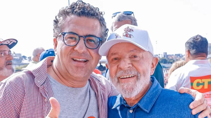 Alencar Santana disse que a visita de Lula demonstra apoio à sua campanha
