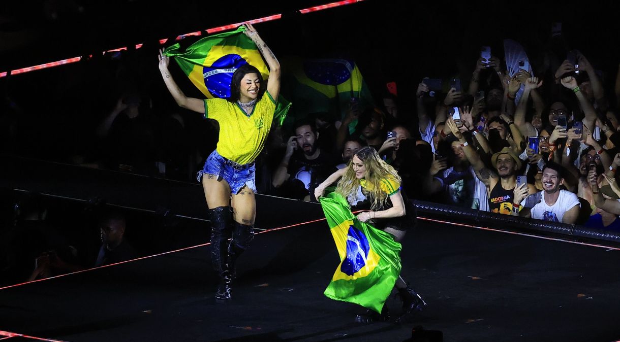 Madonna e Pabllo Vittar dividem o palco durante o show da cantora que encerra a "The Celebration Tour" em Copacabana