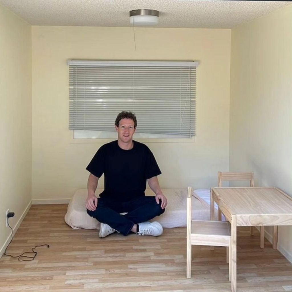 Mark Zuckerberg em seu primeiro apartamento