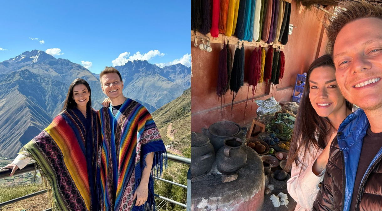 Michel Teló e Thais Fersoza curtem viagem romântica a sós no Peru