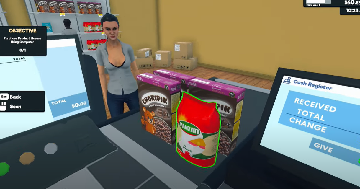 O Supermarket Simulator é produzido pelo estúdio Nakota Games e está disponível na Steam por R$ 39,99