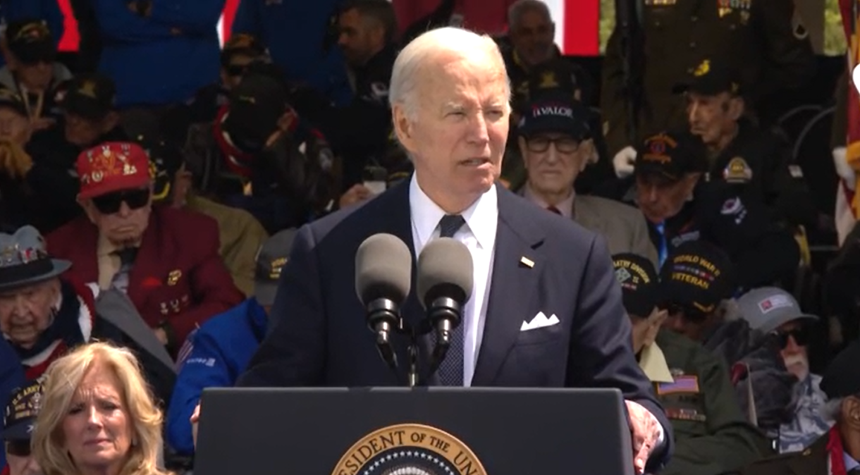 Biden discursa na Normandia em celebração ao 80º aniversário do Dia D