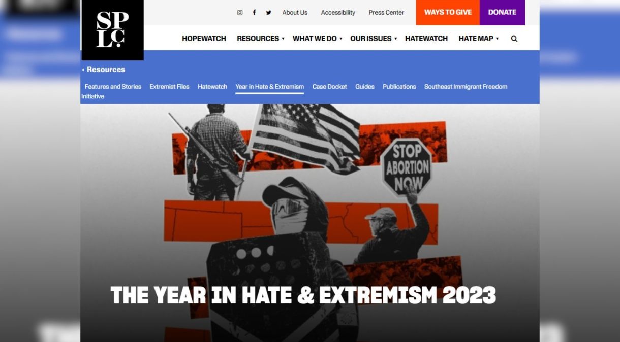 Southern Poverty Law Center (SPLC) divulga relatório sobre número recorde de grupos de ódio nos Estados Unidos