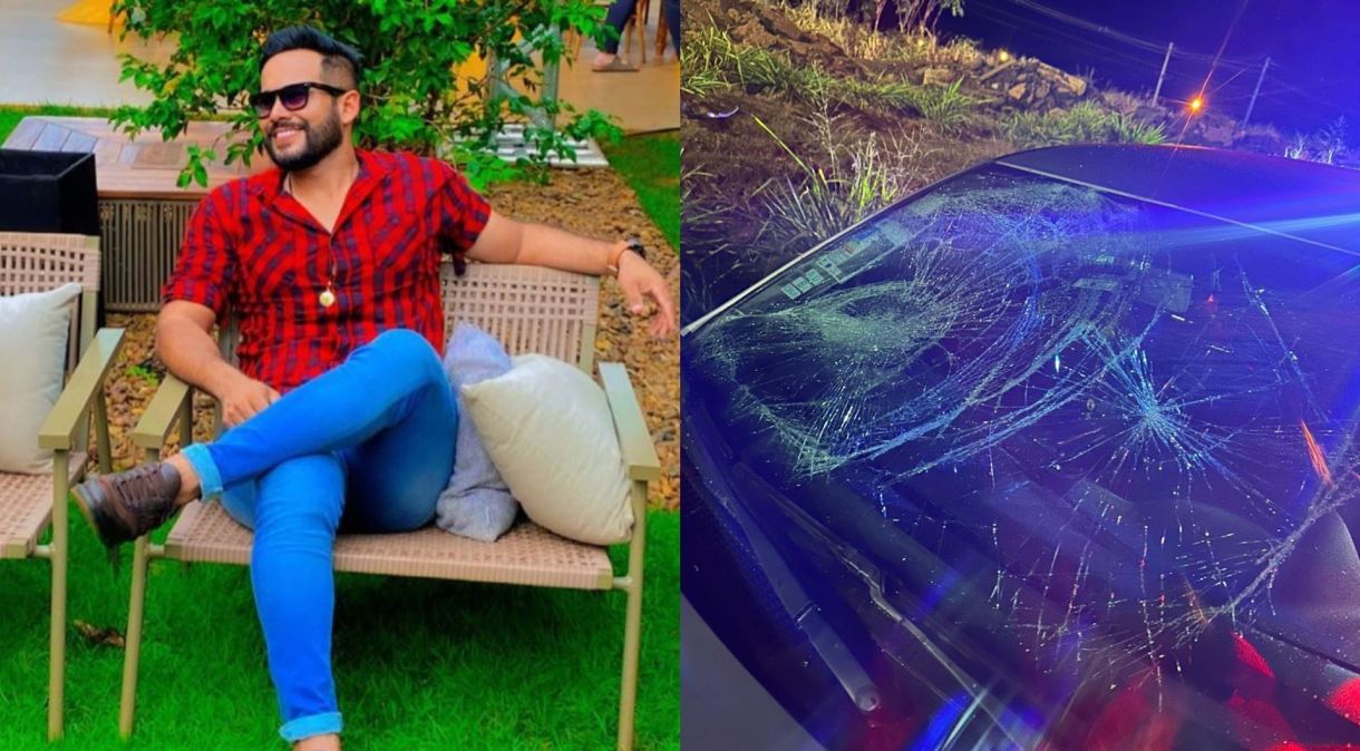 O cantor Athos Prado foi atropelado por um motorista embriagado em Rio Verde (GO)