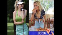 Ex-golfista come 16 hot-dogs e quer buscar título; veja vídeo